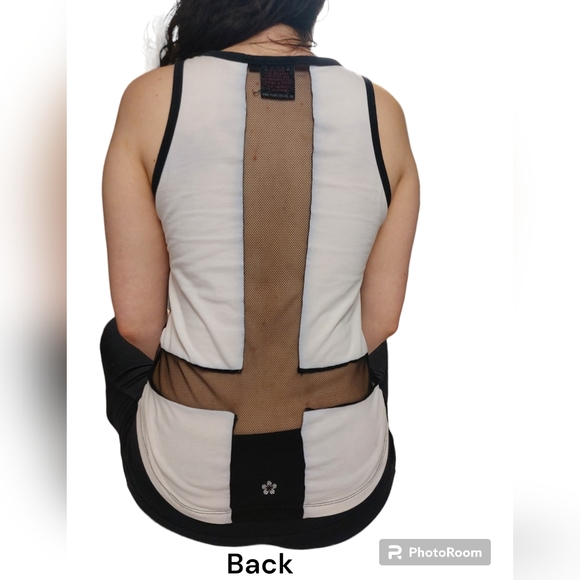 Too Fast Graphic Image Gothic Rave Tank Top with Mesh Inverted Cross Detailing - Picture 2 of 5